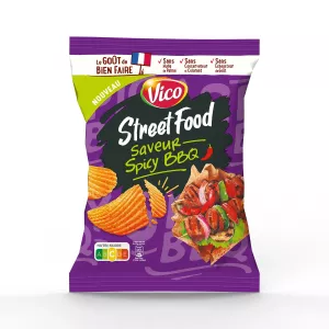 Chips street food spicy barbecue 120g - VICO