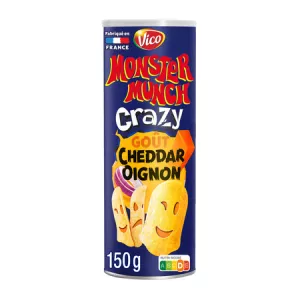 Chips Crazy Cheddar Oignon 150g - MONSTER MUNCH