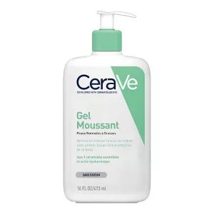 Gel Moussant Nettoyant Quotidien Peau Normale à Grasse 473ml - CERAVE