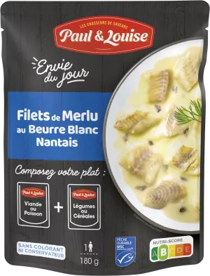 Filet Merlu Beurre Blanc, 180g -  PAUL & LOUISE