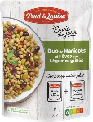 Duo Haricot Et Fèves aux Légumes,  180g - PAUL & LOUISE