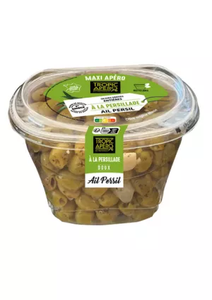 Olives Vertes à la Persillade 500g - TROPIC APERO