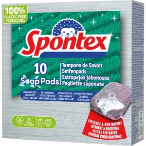 Tampons de Savon Non Rayant X10 - SPONTEX