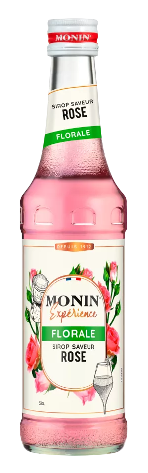 美味玫瑰味糖浆； 33厘升 - MONIN