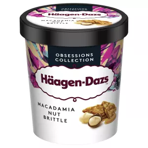 Crème glacée nougatine de macadamia Obsessions Collection en pot 400 g - HÄAGEN-DAZS