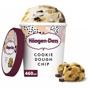 Cookie dough & chocolate chip ice cream in tub 460 ml - HÄAGEN-DAZS