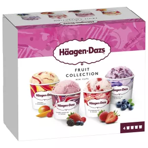 Minitarrinas de helado surtido Fruit Collection x4 - HÄAGEN-DAZS
