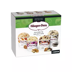 عُلب آيس كريم صغيرة تشكيلة Favorite Selection Obsessions Collection x4 - HÄAGEN-DAZS