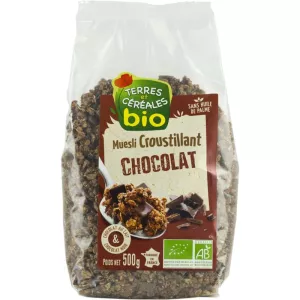 Muesli croustillant chocolat BIO 500g - TERRES ET CÉRÉALES