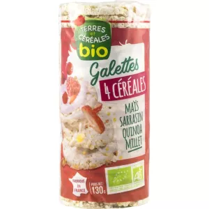 Galettes 4 céréales BIO 130g - TERRES ET CÉRÉALES