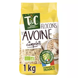 Flocons Avoine 1kg Bio Tc