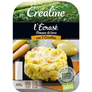 Écrasé De Pommes De Terre Aux Deux Carottes 2x200g - Crealine