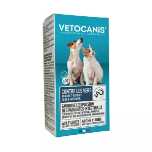 Canifuxe Comprime, Purge Pour Chien Et Chat Contre Les Vers - Vetocanis