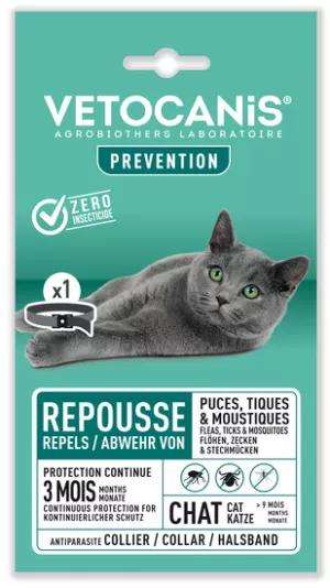 Collier pour chat insectifuge - VETOCANIS