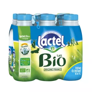 Leche semidesnatada ecológica 6x1L - LACTEL