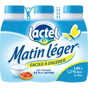 Lait facile à digérer 0,5% lactose 6x50cl - LACTEL