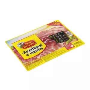 Plâteau Charcuterie Assortiment 4 Variétés, 260g - JUSTIN BRIDOU
