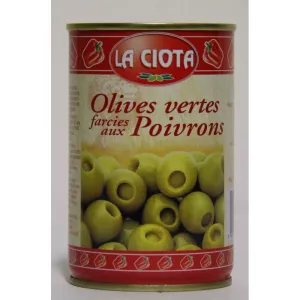 グリーンオリーブのピーマン詰め 120g - LA CIOTA