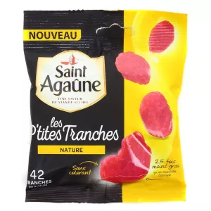 Saucisson en Tranche Nature, 70g - SAINT AGAUNE