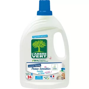 Lessive Liquide Famille Et Bébé 1,5L - L'ARBRE VERT