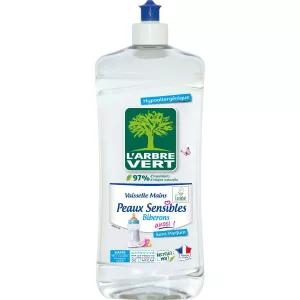 Liquide Vaisselle Peaux Sensibles Hypoallergénique 750ml - L'arbre Vert