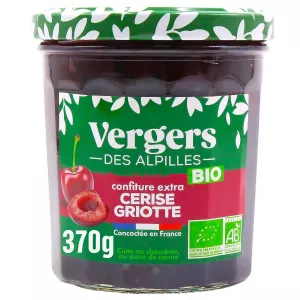 Confiture cerise griotte Bio 370g- VERGERS DES ALPILLES