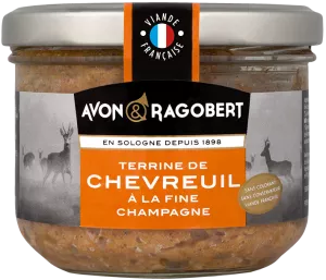 Terrine de chevreuil à la fine champagne 310g - AVON & RAGOBERT