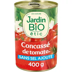 Concassé de tomate sans sel ajouté 400g - JARDIN BIO