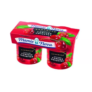 Yaourt aux fruits gourmand cerise griotte 2x150g - MAMIE NOVA