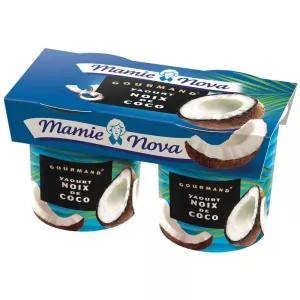 Yaourt gourmand arôme noix de coco 2x150g - MAMIE NOVA