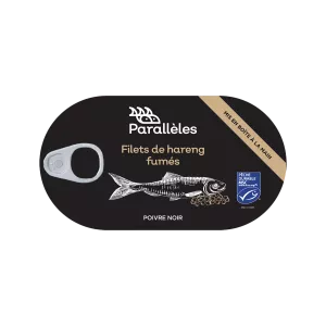 Filets de Hareng Fumés Poivre Noir, 190g - PARALLELES