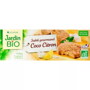 Sables Coco Citron Bio 150g