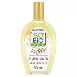 Huile pure d'argan Bio 50ml, SO Bio ETIC
