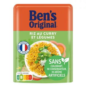 Riz Micro-ondes Express Au Curry Et Légumes 220g - Ben's Original