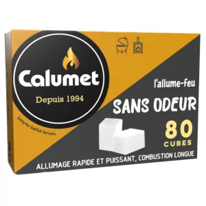 Allume-Feu Cube sans odeaur 80cubes - CALUMET