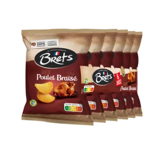 Chips Poulet Braisé 6X25g - BRET'S