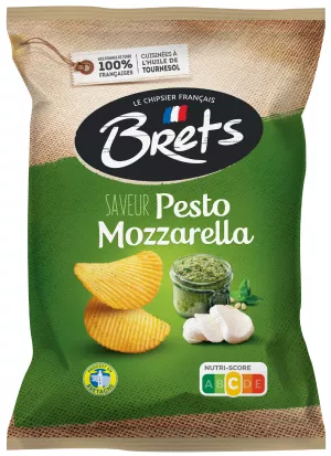Chips Pesto Mozza 125g - BRET'S