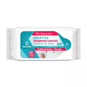 Lingette Désinfectante x80 - BIOCIME
