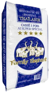 Brisure De Riz A1 Super Special Cassé 1 Fois Thailande 20kg - Family Elephant