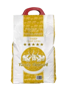Brisure De Riz Thiep Cassé 3 Fois Thailande 5kg (4 X 5 Kilos) - Family Elephant