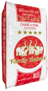 Brisure De Riz A1 Super Cassé 2 Fois Cambodge 20kg - Family Elephant