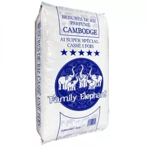 Brisure De Riz A1 Super Special Cassé 1 Fois Cambodge 20kg - Family Elephant