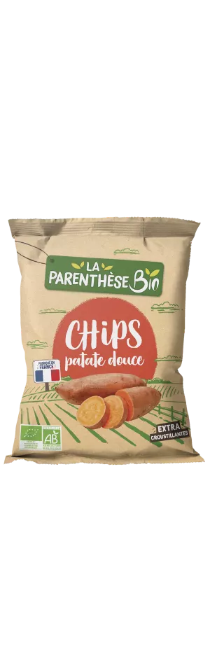 Chips Patates Douce Bio 75g - Fabriqué En France - LA PARENTHÈSE BIO