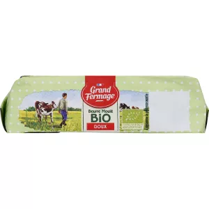 Beurre doux Bio moulé - GRAND FERMAGE
