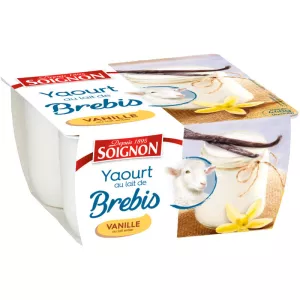 Vanila Mtindi wa Maziwa ya Kondoo Mzima 4 X 110 G - SOIGNON