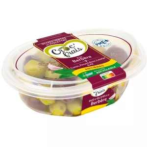 Olives Vertes Et Violettes à La Berbère 250g - Croc'frais