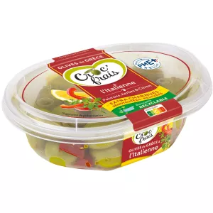 Mizeituni ya Kigiriki ya Pitted 200g - CROC'FRAIS