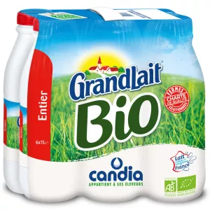 Grandlait Bio Entier Bp 6x1l