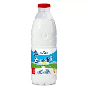 Lait entier frais de montagne pasteurisé 6x1L - CANDIA