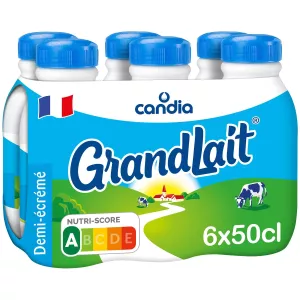 6x50cl Grandlait 1 2ecreme